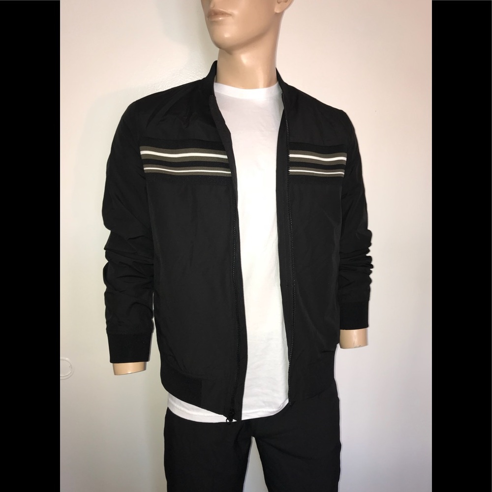 🔥American Rag CIE Men’s Deep Black Bomber Jacket